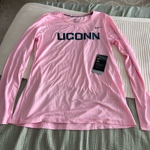 Nike Dri Fit Pink Long Sleeve UCONN